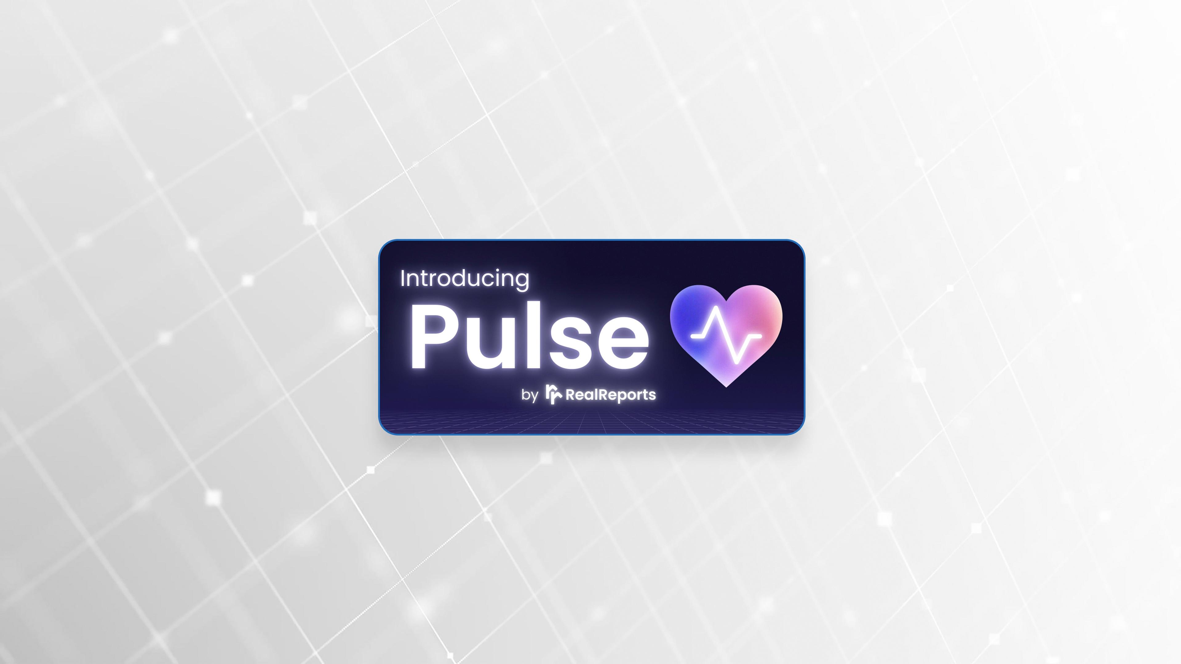 RealReports Unveils Pulse: AI-Driven Client Retention Engine for the Modern Real Estate Agent header image